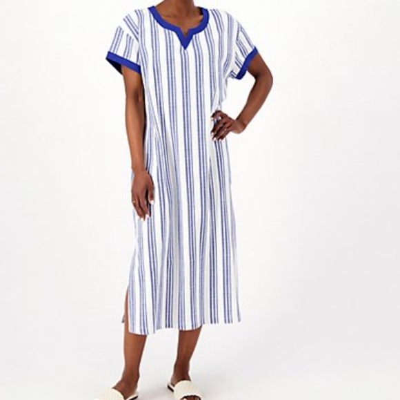 Stan Herman by QVC Caftan Style Dress - Picture 1 of 8